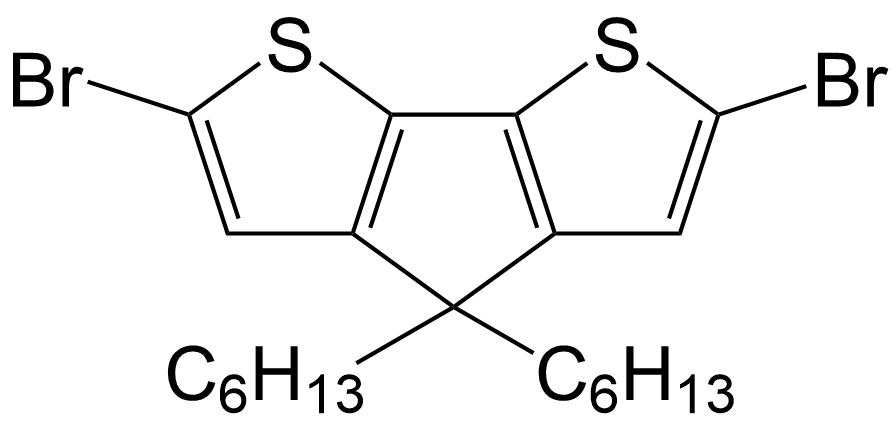 2,6-二溴-4,4-二己基-4H-环戊并[2,1-B:3,4-B']二噻吩